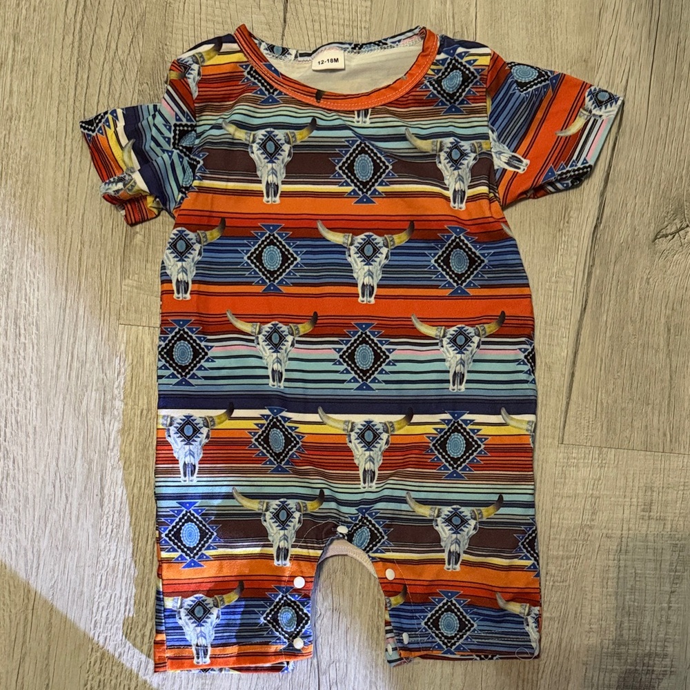 Colorful Southwestern Baby Romper